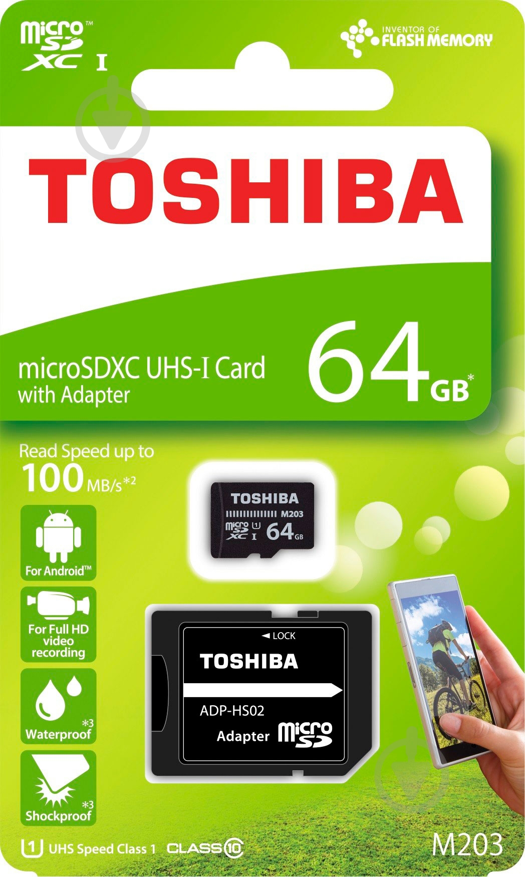 Карта памяти TOSHIBA microSDXC 64 ГБ UHS Speed Class 1 (U1)Class 10 (THN-M203K0640EA) - фото 2 Карта памяти TOSHIBA microSDXC 64 ГБ UHS Speed Class 1 (U1)Class 10 (THN-M203K0640EA) - фото 2