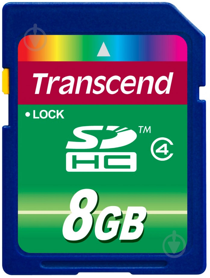 Карта памяти Transcend SDHC 8GB (TS8GSDHC4) - фото 1 Карта памяти Transcend SDHC 8GB (TS8GSDHC4) - фото 1