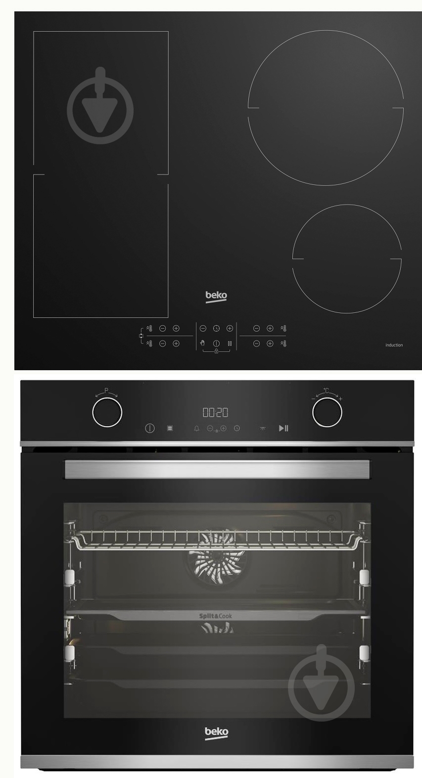 Комплект встраиваемой техники Beko варочная поверхность HII 64200 FMT +духовой шкаф BBVM13400XDS - фото 1 Комплект встраиваемой техники Beko варочная поверхность HII 64200 FMT +духовой шкаф BBVM13400XDS - фото 1