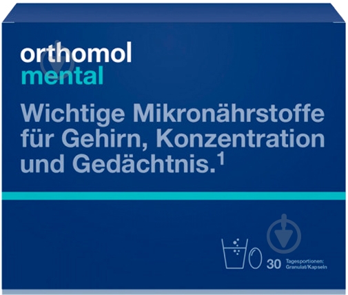 Ортомол Mental Orthomol гранулы + капсулы курс 30 дней - фото 2 Ортомол Mental Orthomol гранулы + капсулы курс 30 дней - фото 2