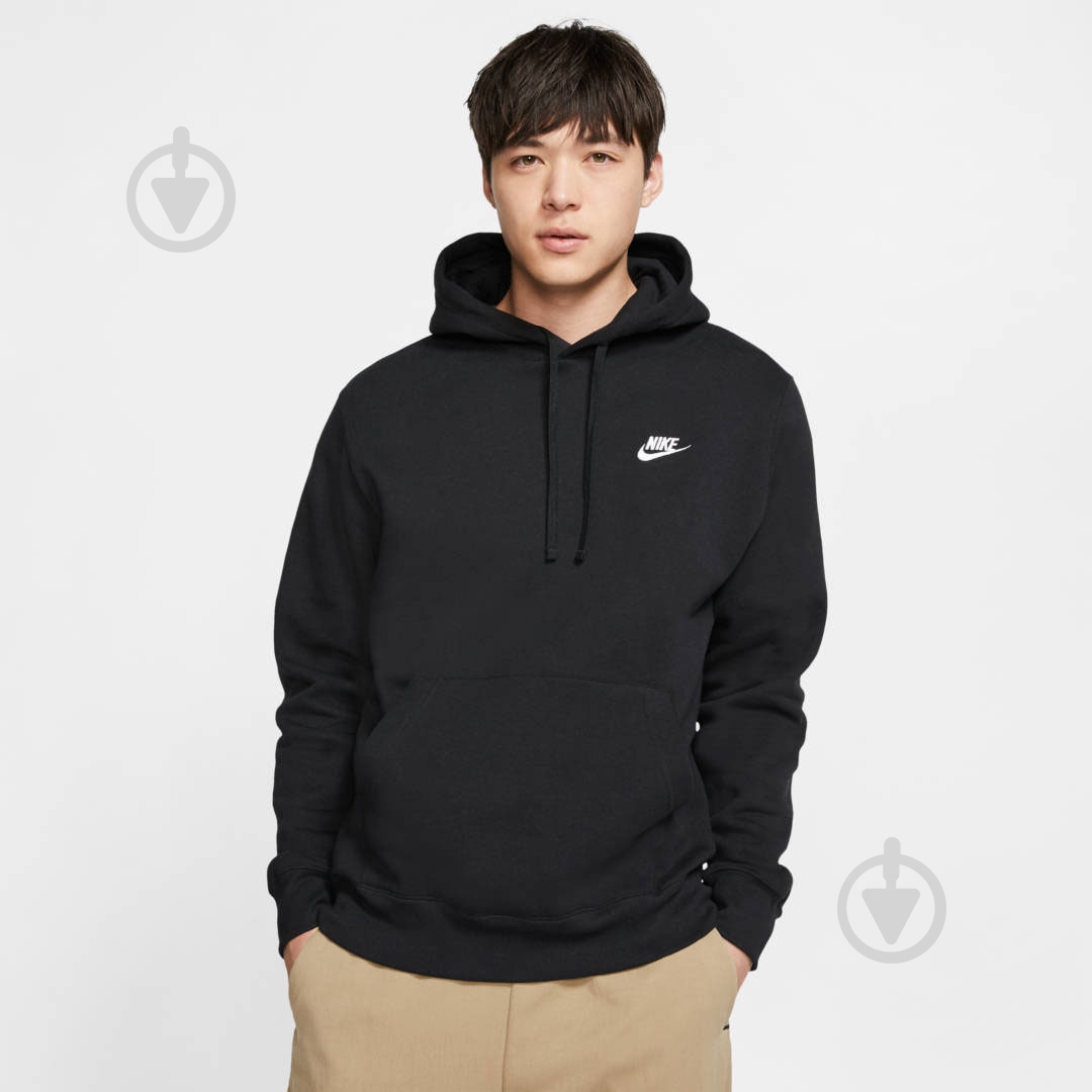 Джемпер Nike M NSW CLUB HOODIE PO BB BV2654-010 р.2XL чорний - фото 1