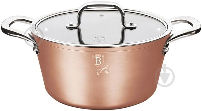 Каструля з кришкою Berlinger Haus Bronze Titan 2,5 л BH 1688 - фото 1