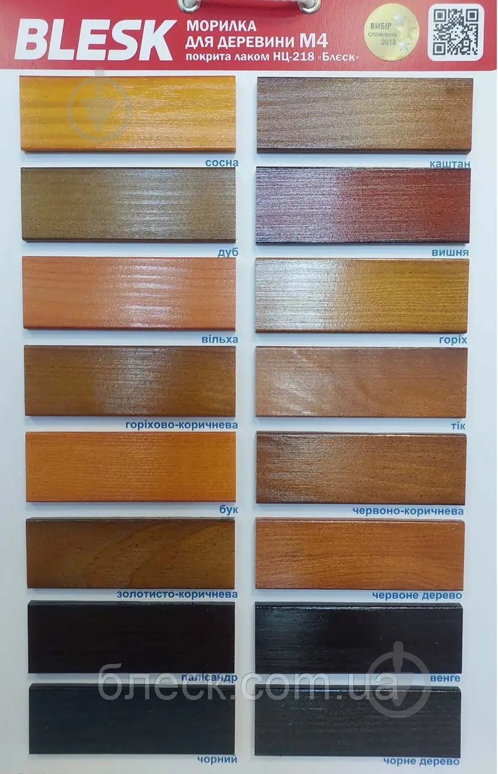 Морилка спиртова Блеск М4 вільха мат 3,7 кг - фото 2