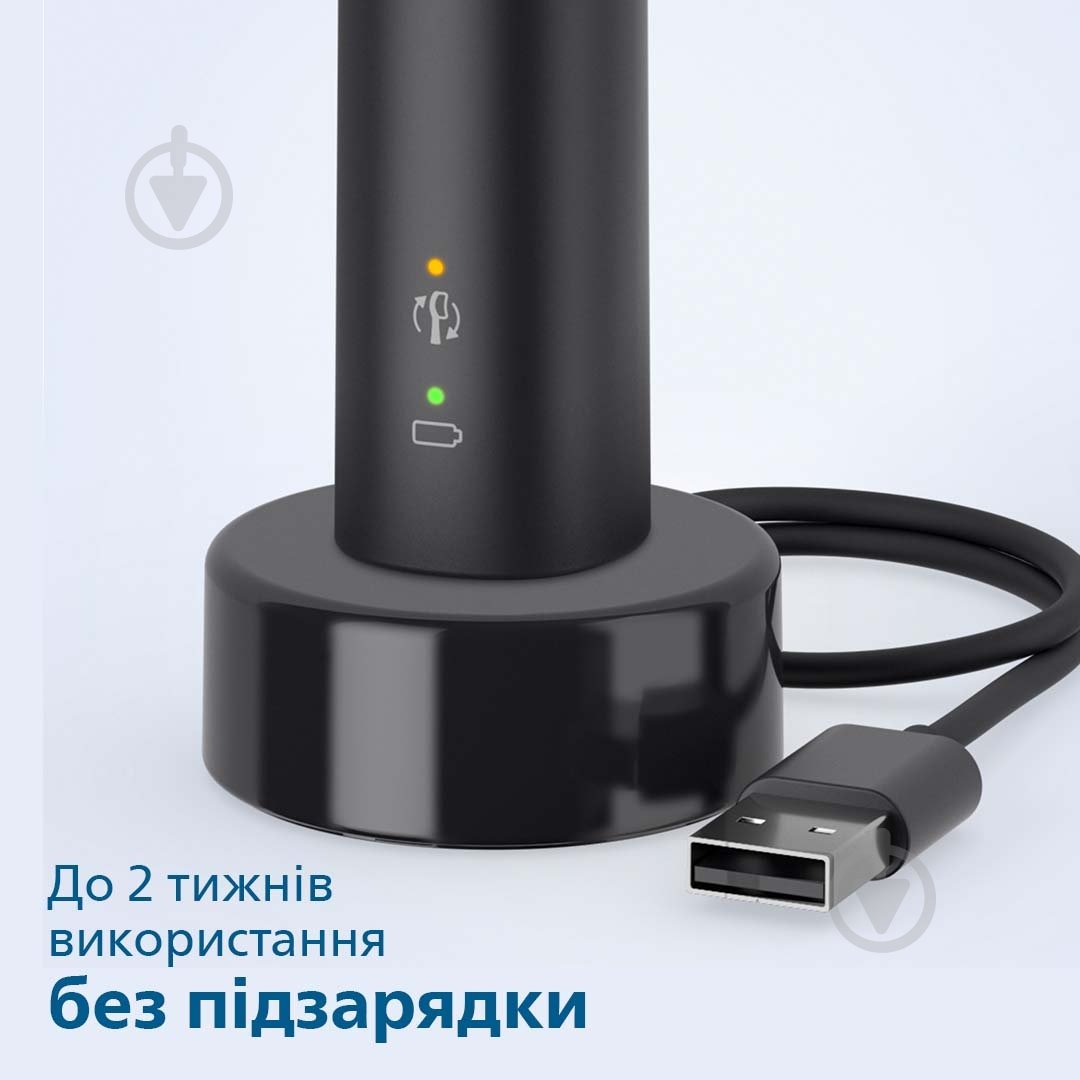 Електрична зубна щітка Philips Sonicare 3100 HX3673/14 + насадки HX6064/88 - фото 8