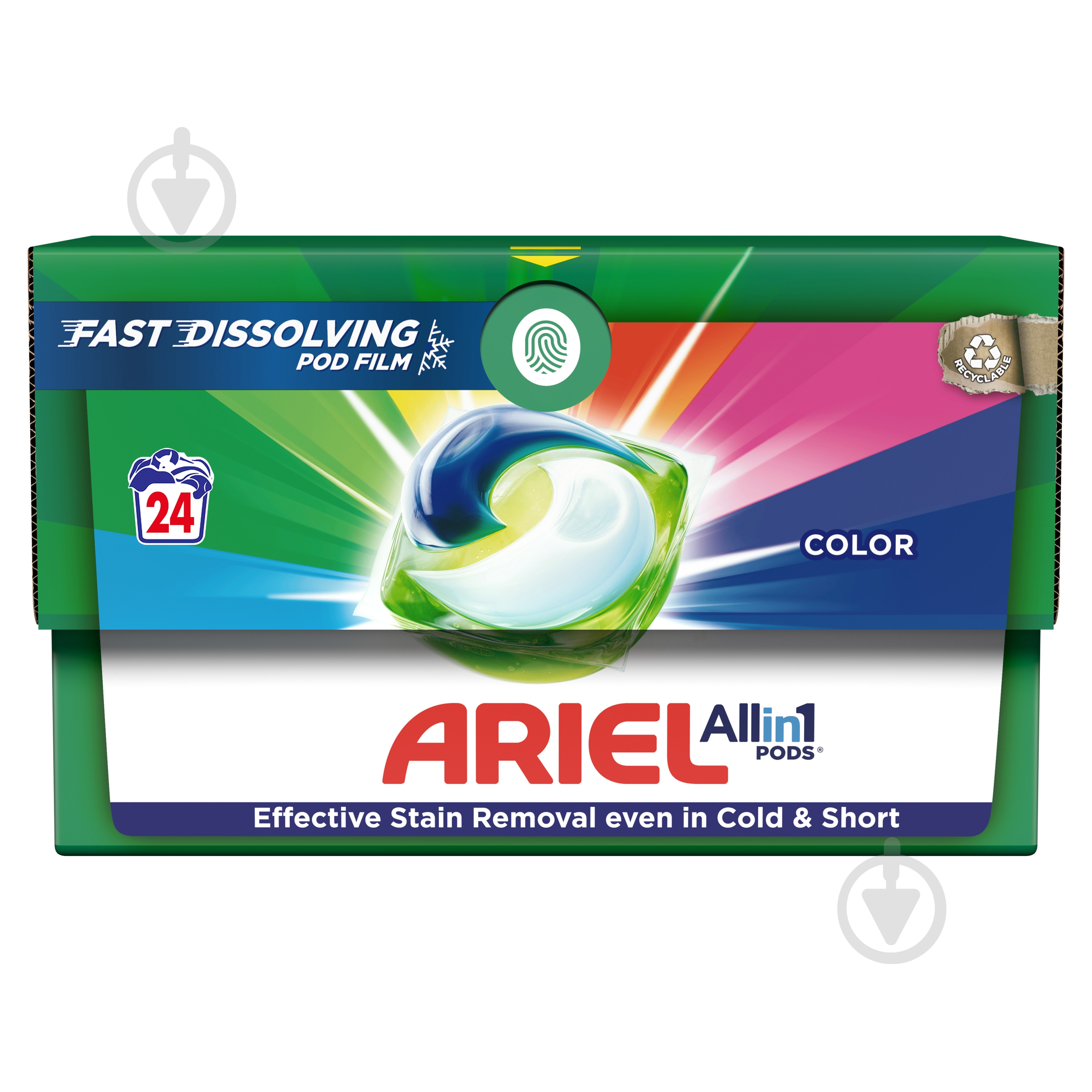 Капсулы для машинной стирки Ariel PODS All-in-1 Color 24 шт. - фото 2 Капсулы для машинной стирки Ariel PODS All-in-1 Color 24 шт. - фото 2