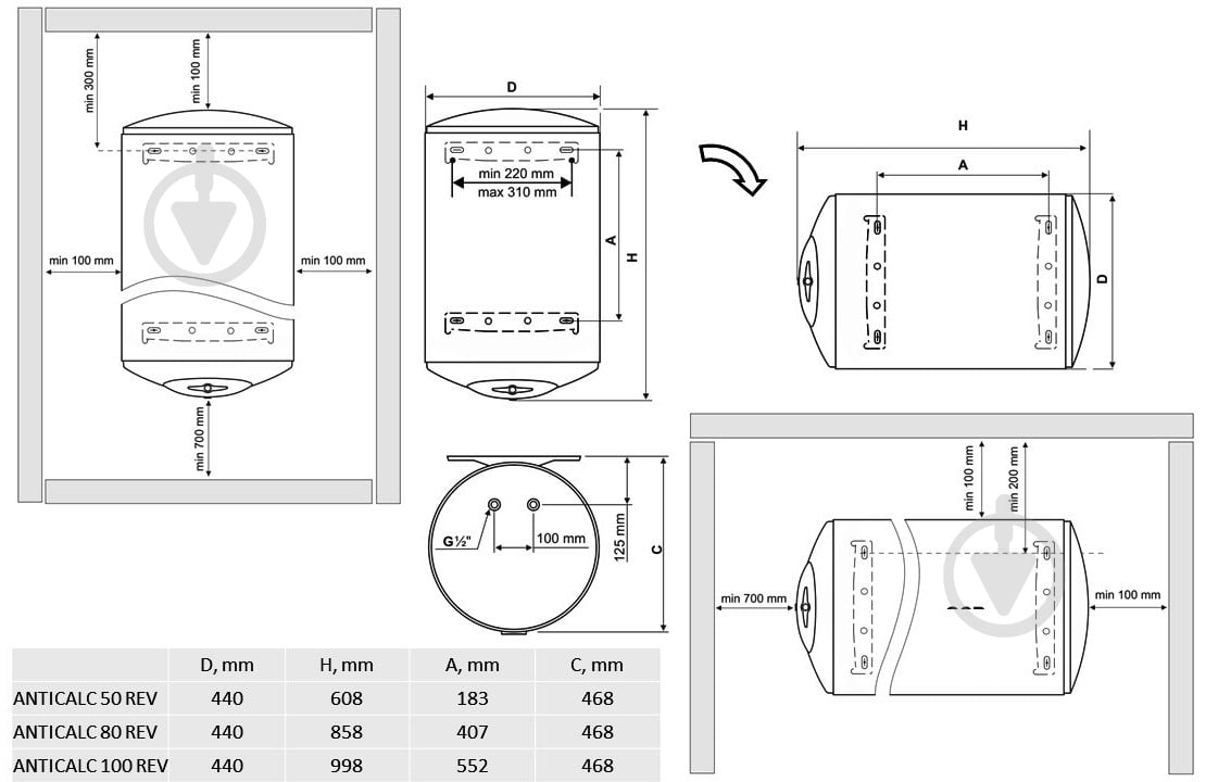 Бойлер Tesy ANTICALC REV 100 305191 - фото 2