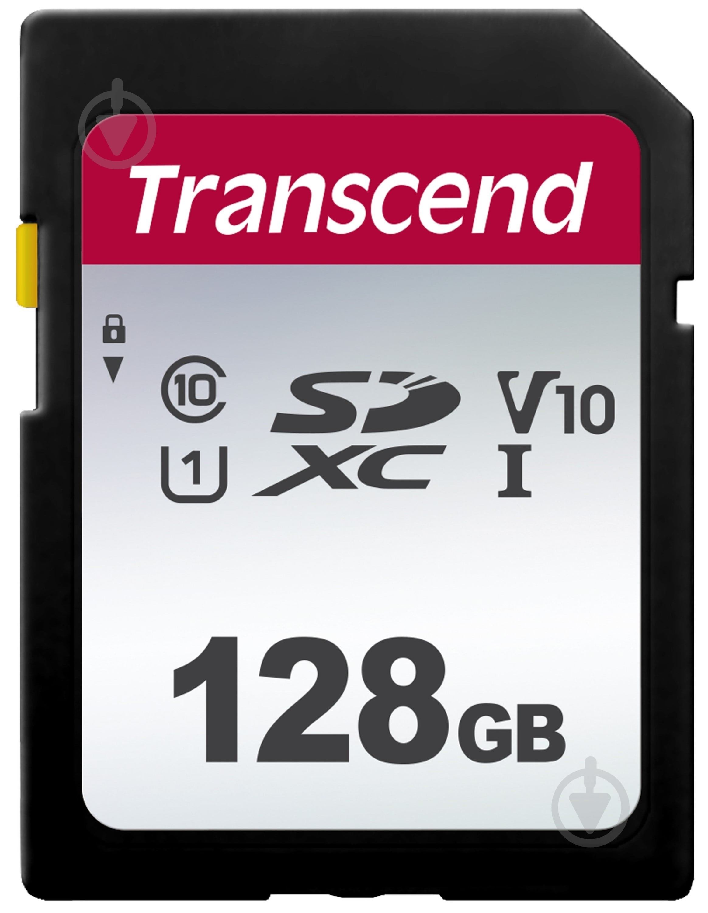 Карта памяти Transcend SDXC 128 ГБ Class 10 (TS128GSDC300S) - фото 1