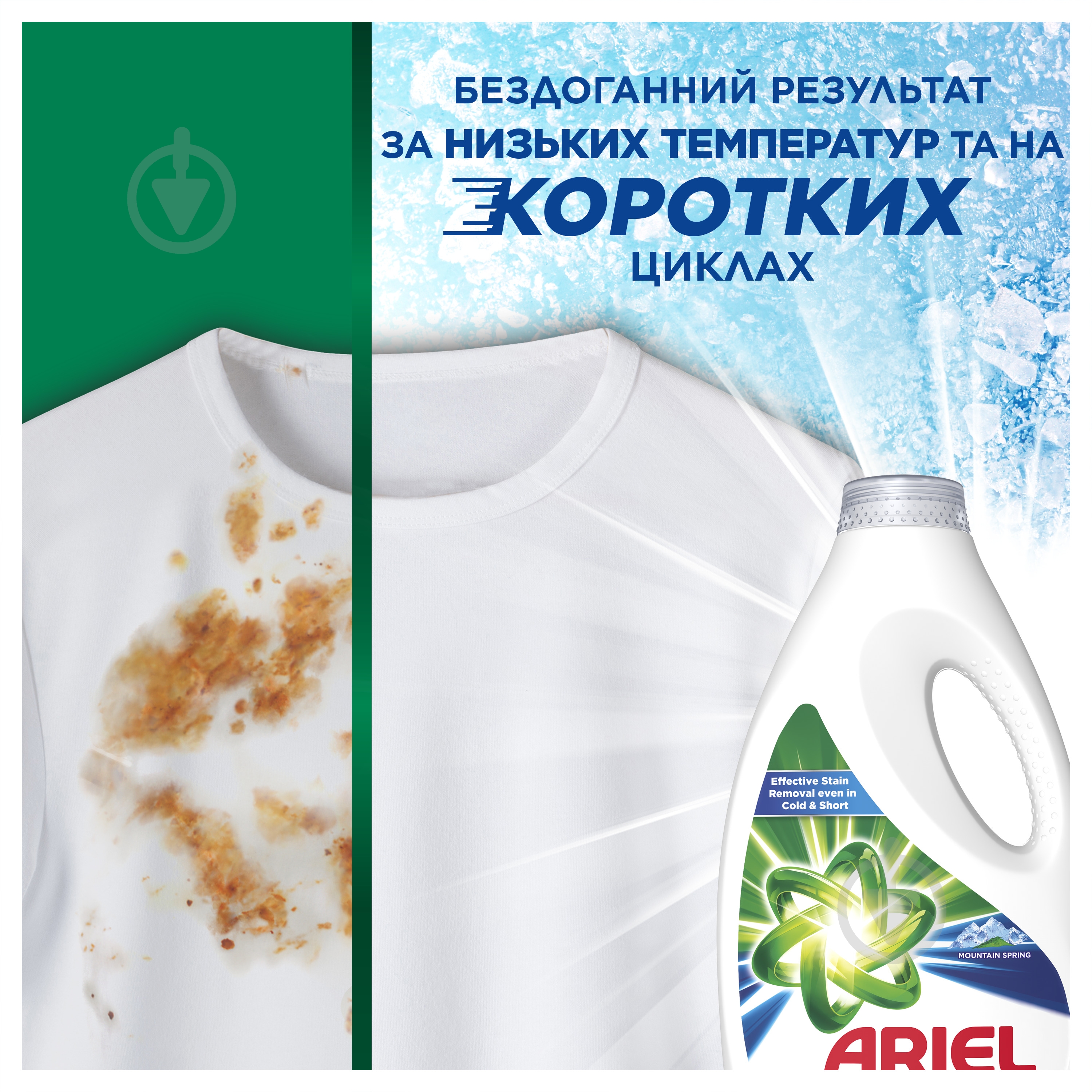 Гель для машинной стирки Ariel Горный родник 2,4 л - фото 3