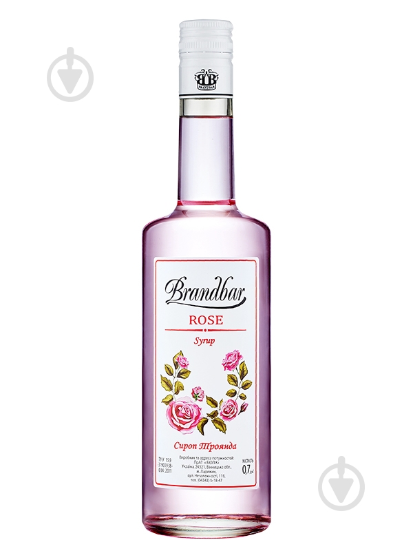 Сироп Brandbar Роза 0,7 л - фото 1 Сироп Brandbar Роза 0,7 л - фото 1