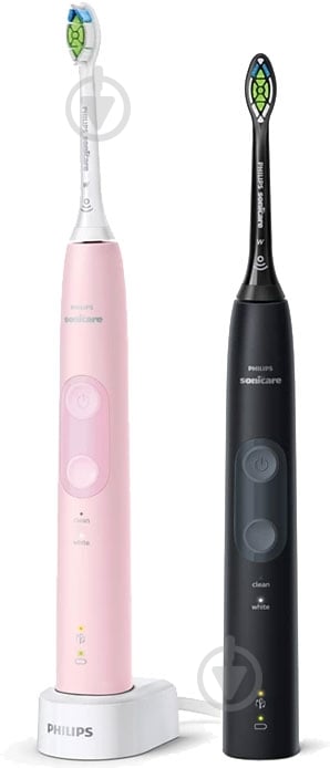 Набір електричних зубних щіток Philips Protective Clean 4500 HX6830/35 + насадки HX6064/87 - фото 2