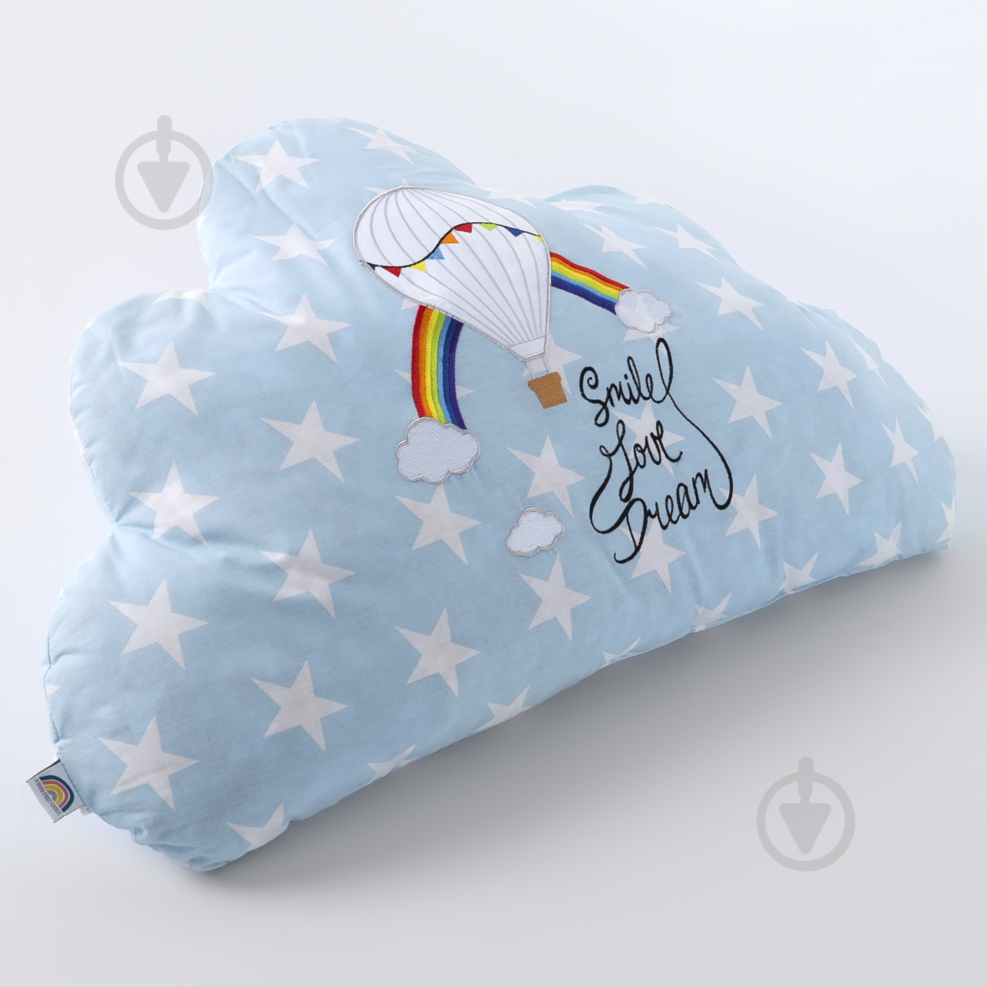 Подушка игрушка Облако 38x66 см светло-голубой IDEIA - фото 3