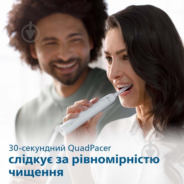 Набір Philips Sonicare 3100 електрична зубна щітка HX3673/13 + насадки HX9044/87 - фото 10