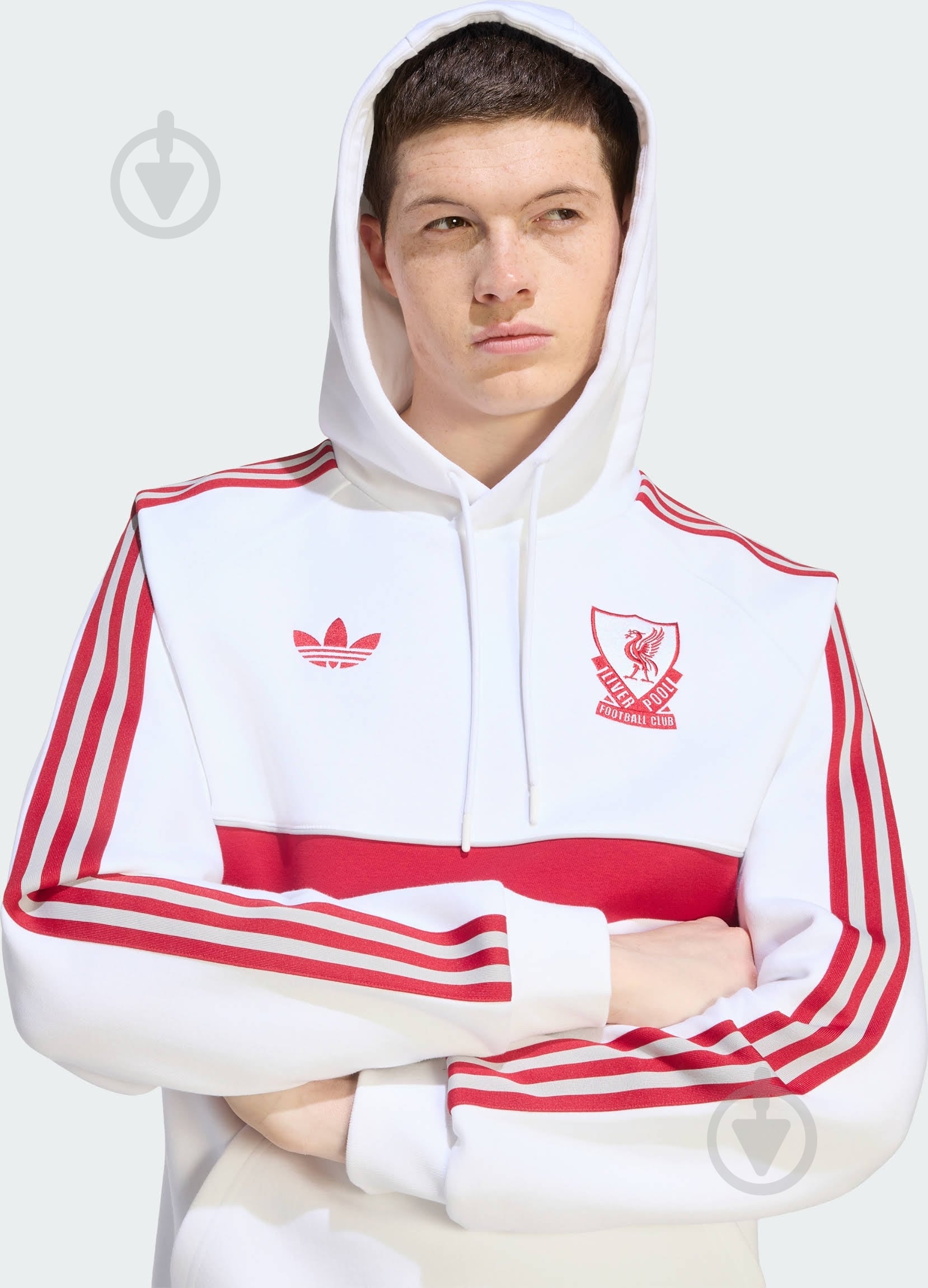 Джемпер Adidas LFC OG2 HD KG2904 р.M белый - фото 3