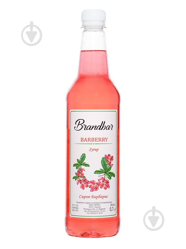 Сироп Brandbar Барбарис 0,7 л - фото 1