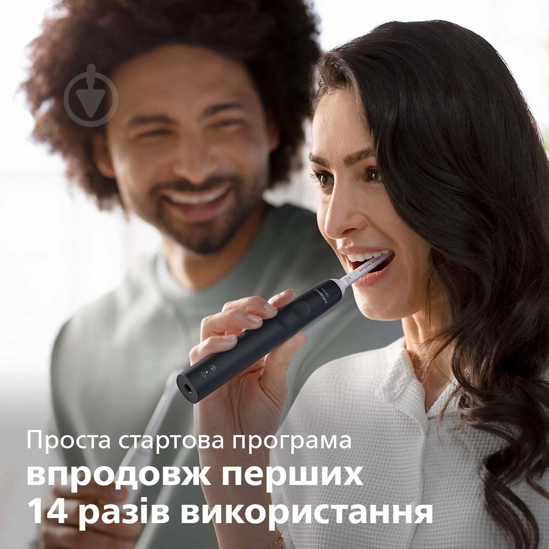 Набір електричних зубних щіток Philips Sonicare 3100 series HX3675/15 + насадки HX9042/87 - фото 14