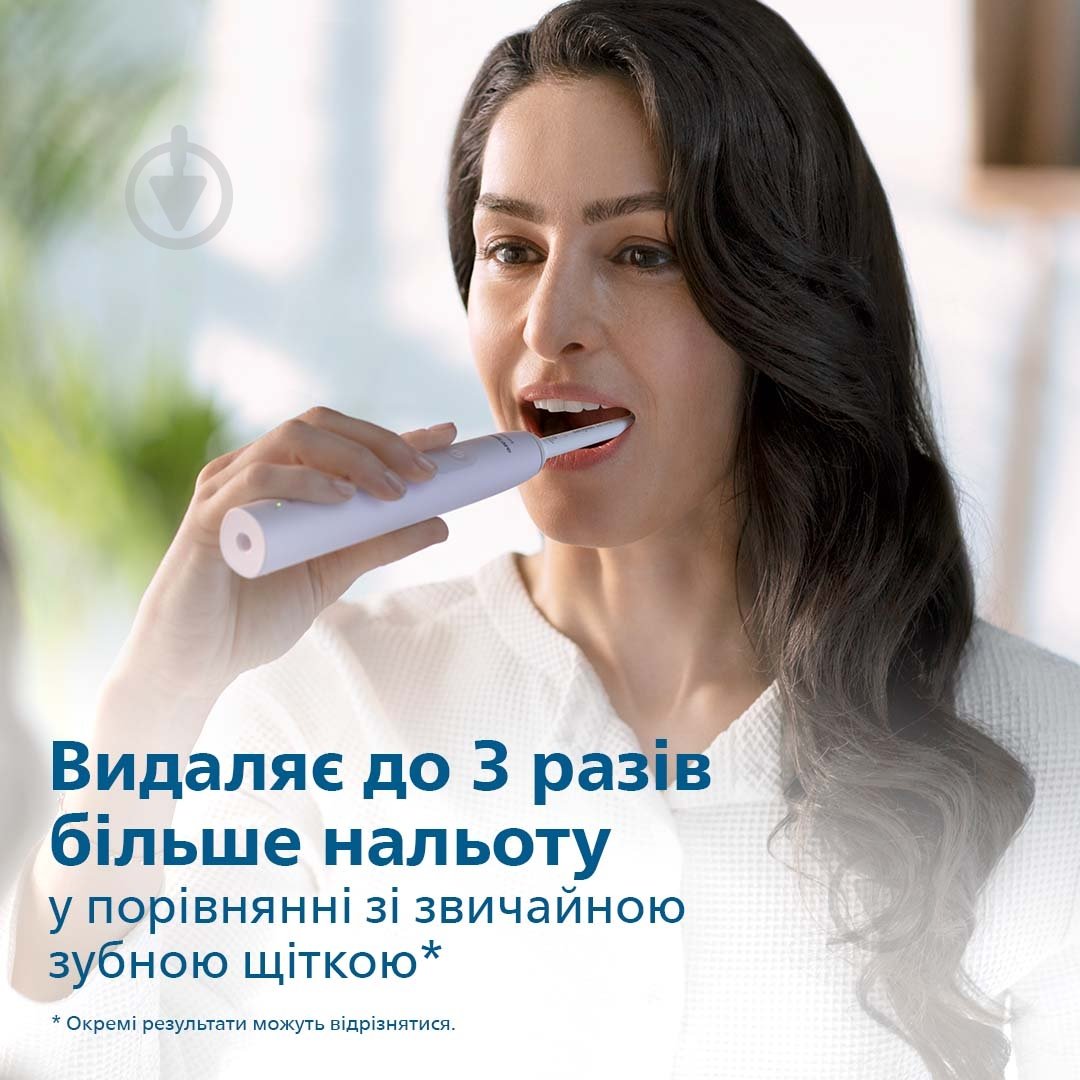 Набір електричних зубних щіток Philips Sonicare 3100 series HX3675/15 + насадки HX9042/87 - фото 6