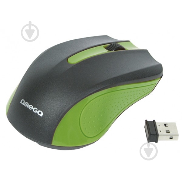 Мышь Omega Wireless OM-419 green/black - фото 1