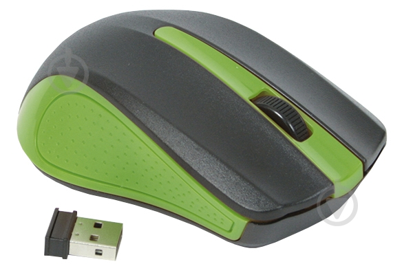 Мышь Omega Wireless OM-419 green/black - фото 2