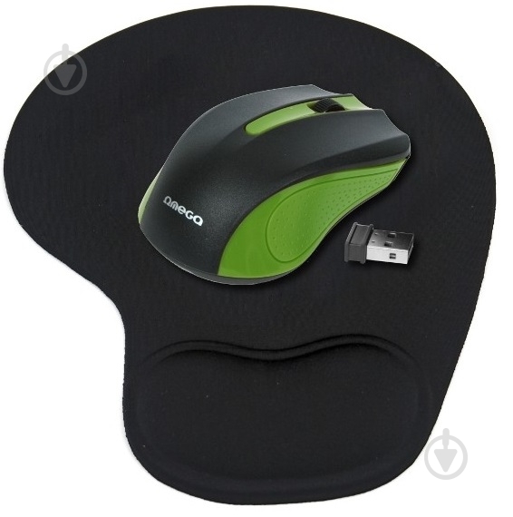 Мышь Omega Wireless OM-419 green/black - фото 3