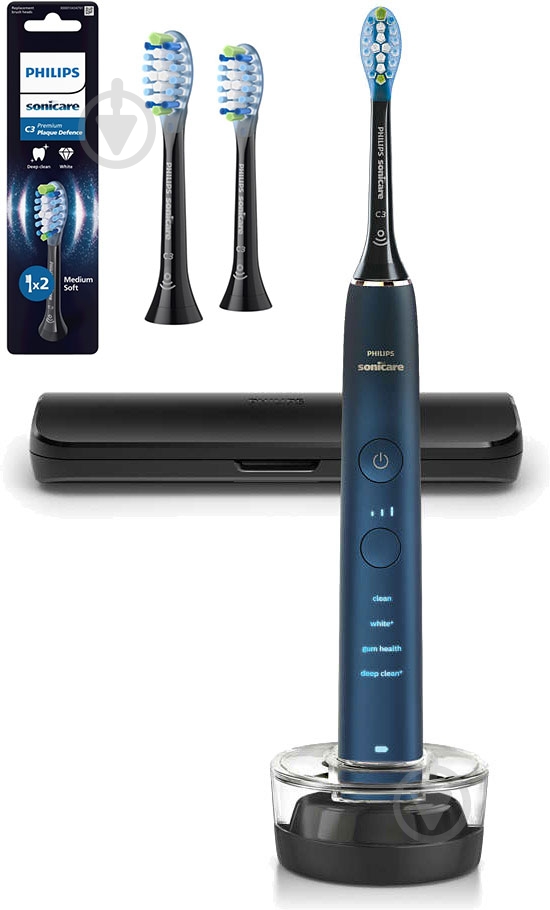 Набор Philips DiamondClean 9000 Электрическая зубная щетка HX9911/88 + насадки HX9042/88 - фото 1