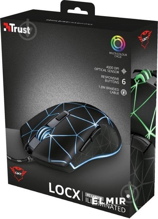 Миша Trust GXT 133 Locx Gaming Mouse black (22988) - фото 2