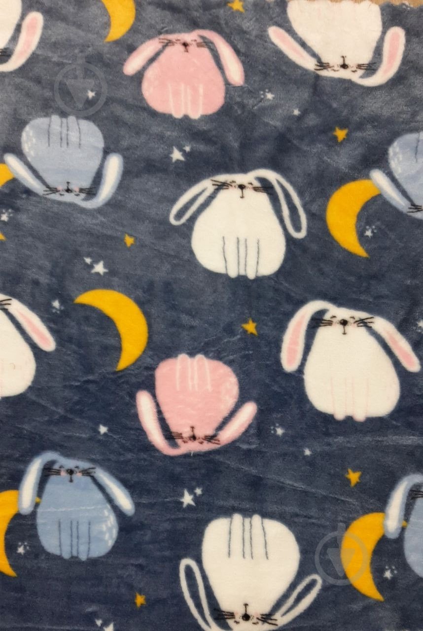 Плед Luna Kids Кролики 90x120 см сірий - фото 2