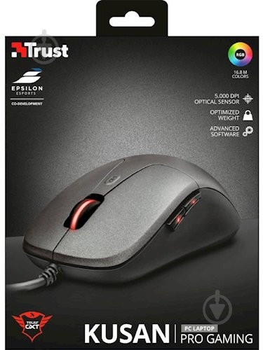 Мышь Trust GXT 180 Kusan Pro Gaming Mouse black (22401) - фото 2