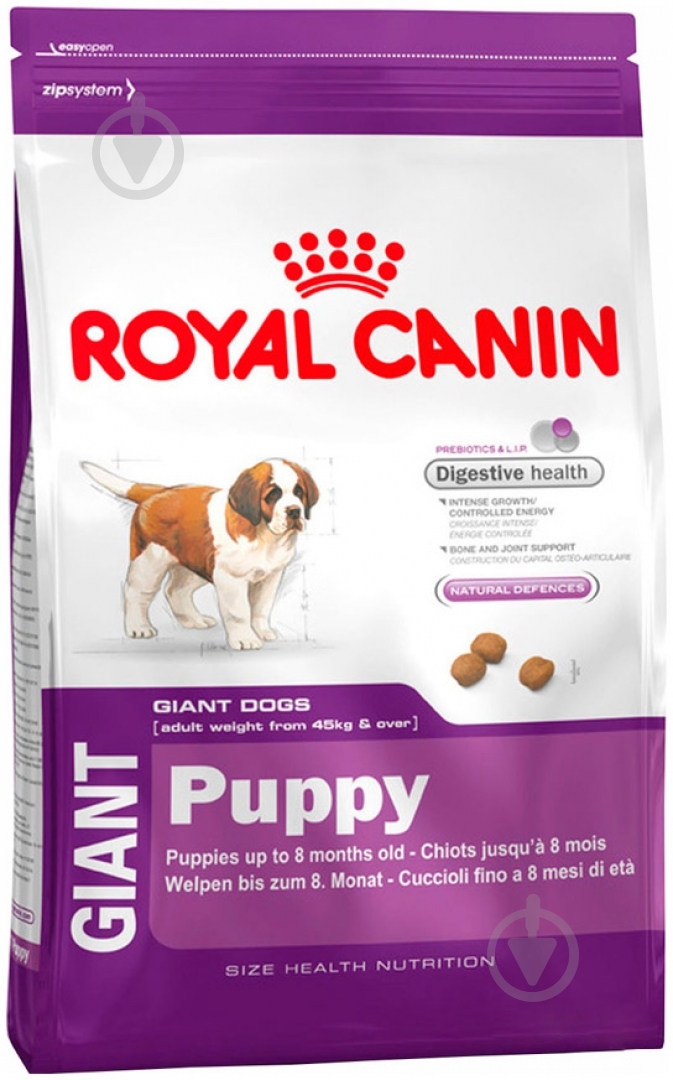Корм сухой для щенков для гигантских пород Royal Canin Giant Puppy 4 кг (домашняя птица) 4 кг - фото 1