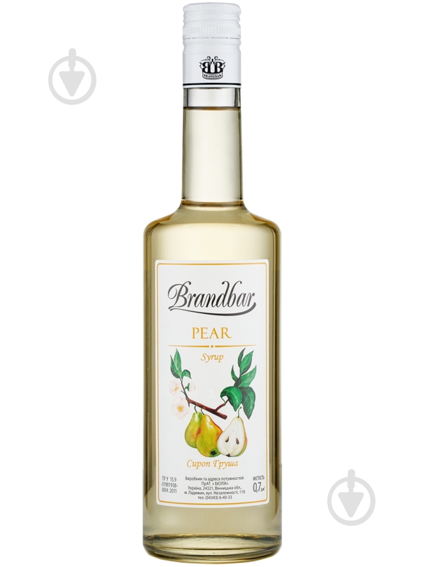 Сироп Brandbar Груша 0,7 л - фото 1 Сироп Brandbar Груша 0,7 л - фото 1
