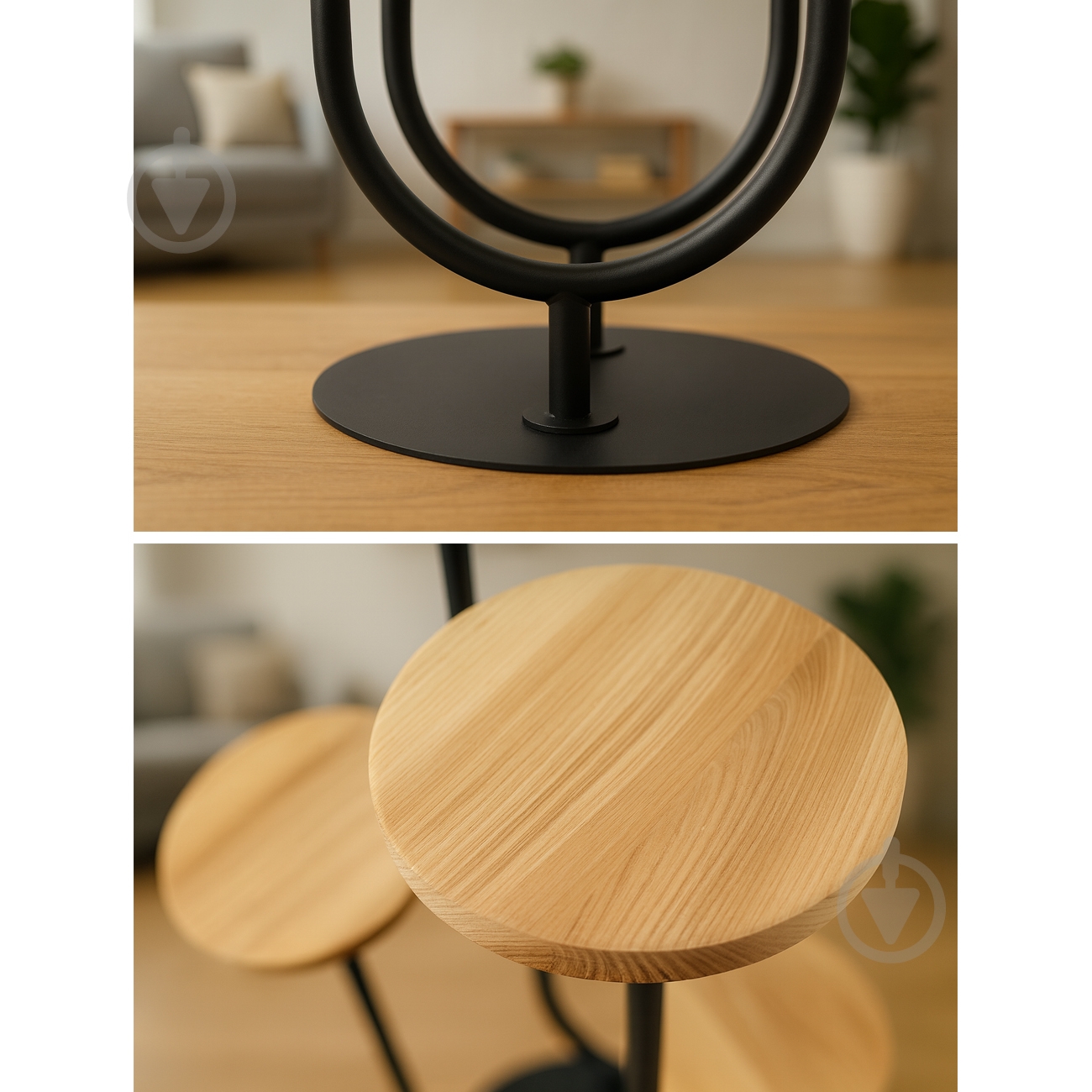 Підставка для квітів Vitan Півонія на 4 вазони чорна 49х49x102 см - фото 4