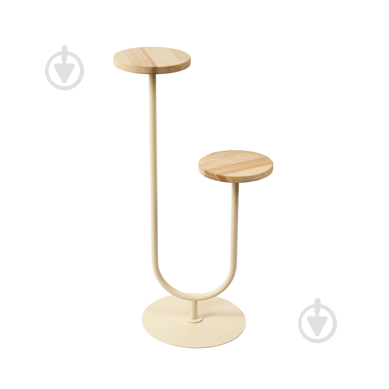 Підставка для квітів Vitan Гіацинт на 2 вазони 41х30x77 см слонова кістка - фото 1