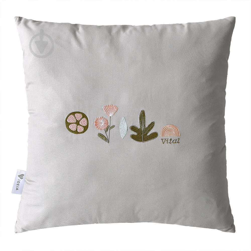 Подушка Vital 45x45 см сірий IDEIA - фото 1