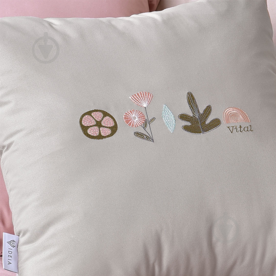 Подушка Vital 45x45 см сірий IDEIA - фото 5