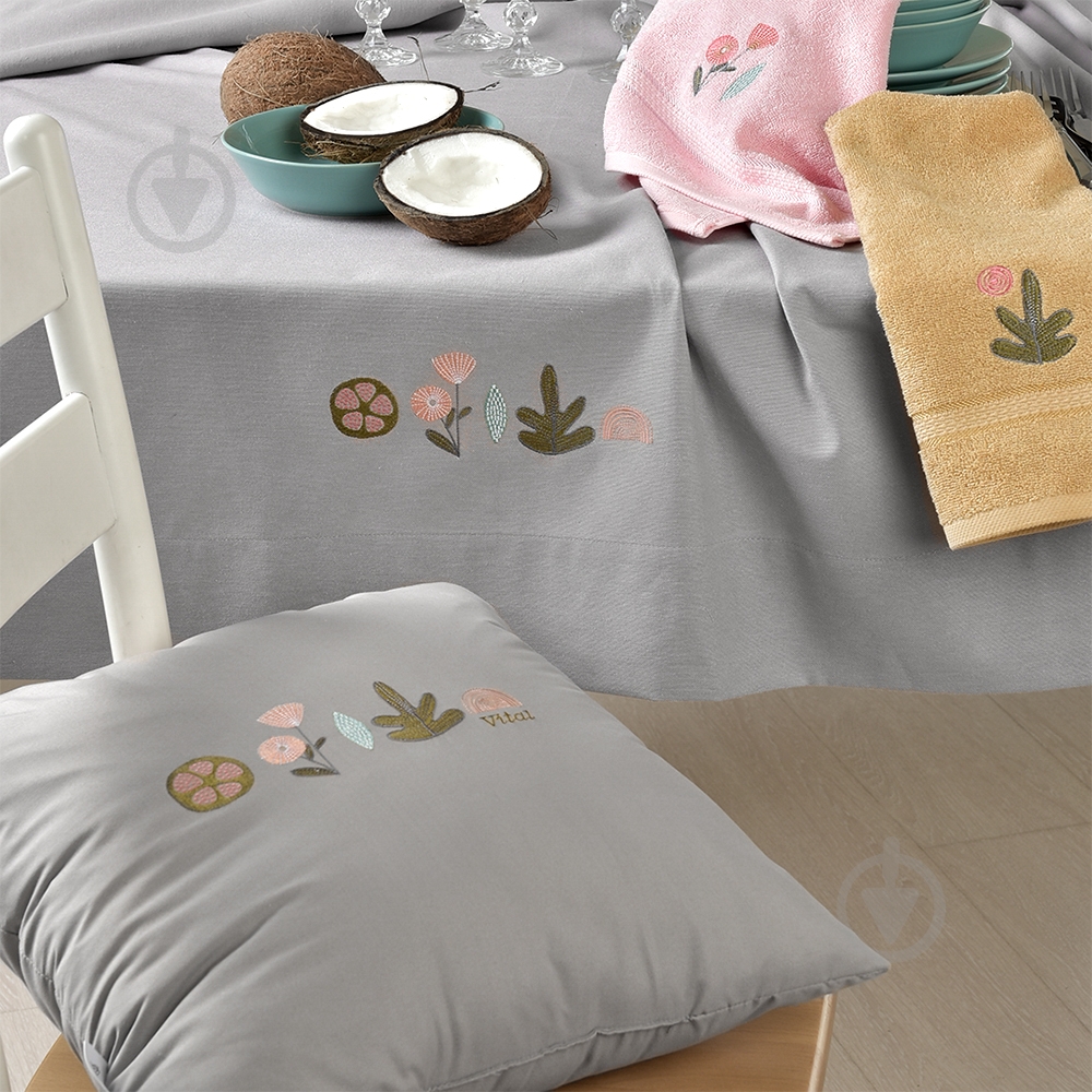 Подушка Vital 45x45 см сірий IDEIA - фото 2