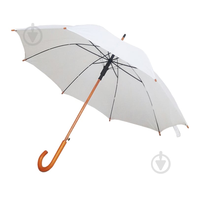 Зонт-трость ТМ PPM белый - фото 1