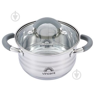 Каструля з кришкою Vincent 5,9 л 24 см VC-3179-24 - фото 1