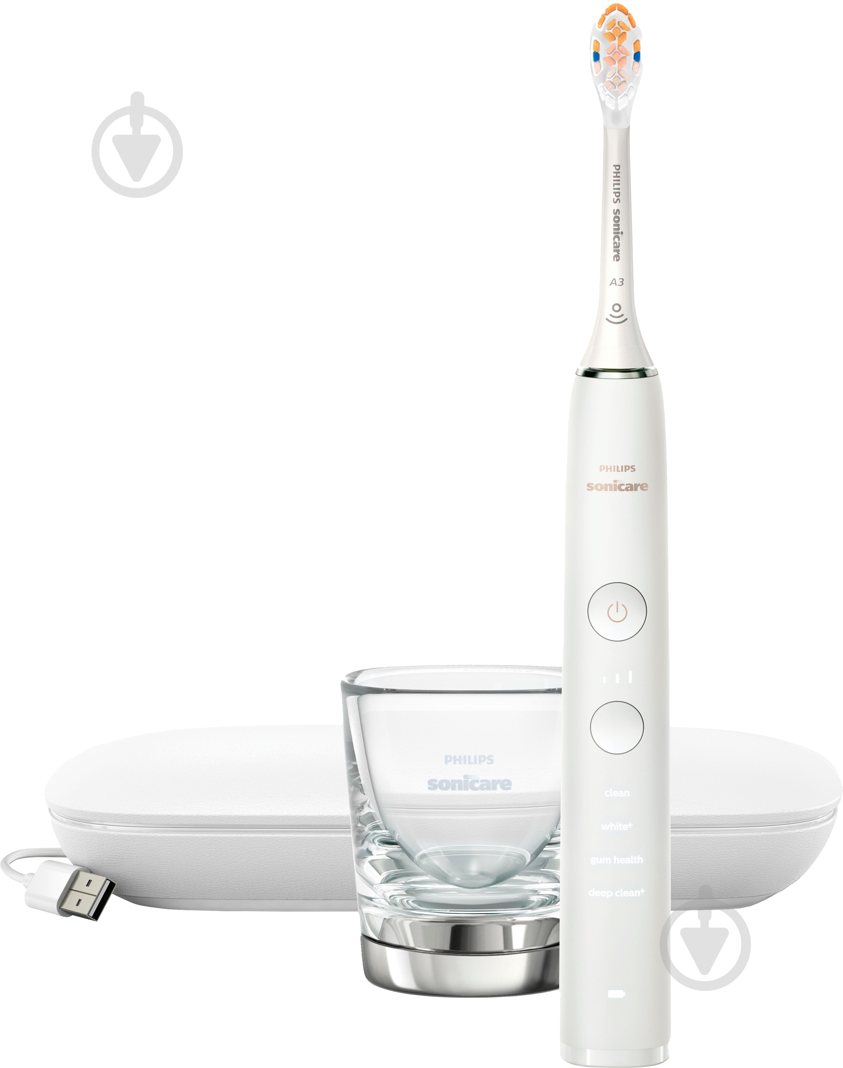 Електрична зубна щітка Philips Series 9000 Sonicare HX9911/19 + насадки HX9042/87 - фото 3
