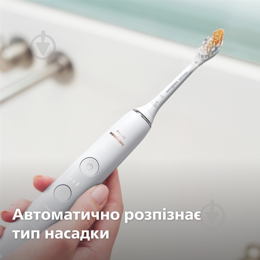 Електрична зубна щітка Philips Series 9000 Sonicare HX9911/19 + насадки HX9042/87 - фото 13