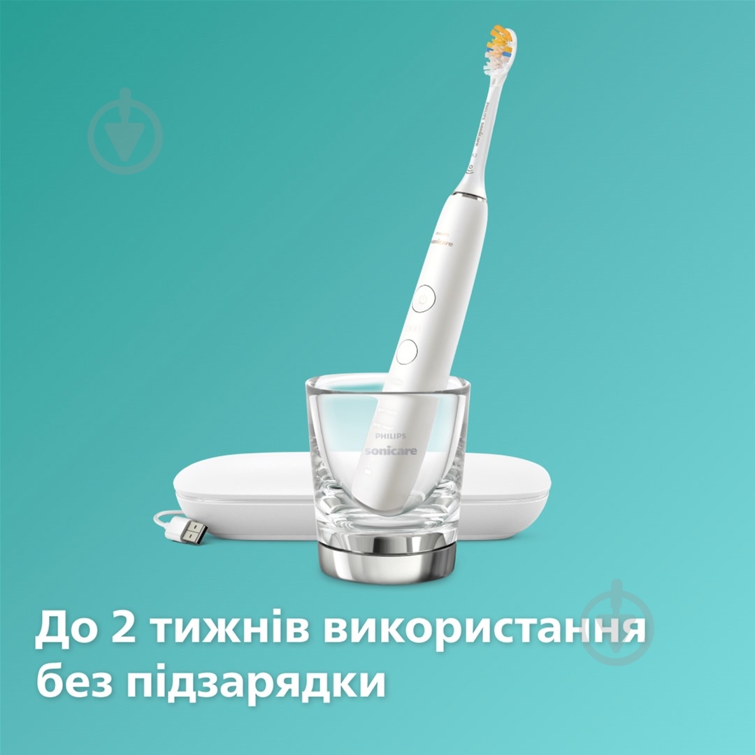 Електрична зубна щітка Philips Series 9000 Sonicare HX9911/19 + насадки HX9042/87 - фото 8