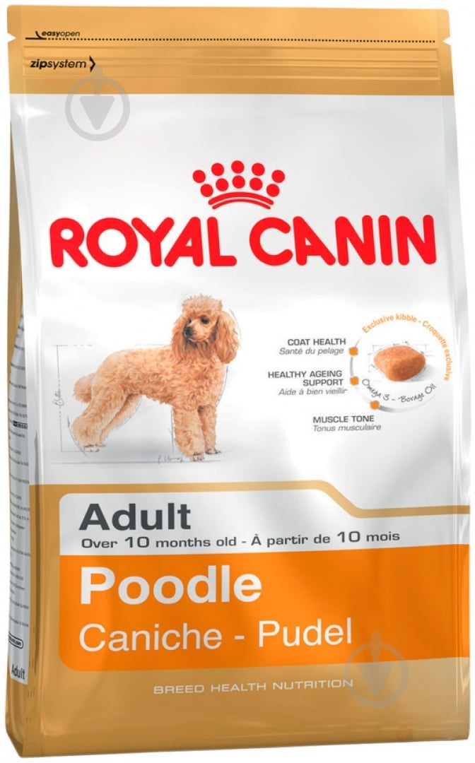 Корм сухий для дорослих собак для середніх порід Royal Canin Poodle Adult 500 г (домашня птиця) 500 г - фото 1