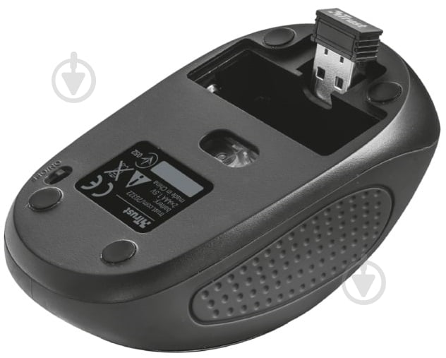 Мышка Trust Primo Wireless mouse with mouse pad black (21979) - фото 3