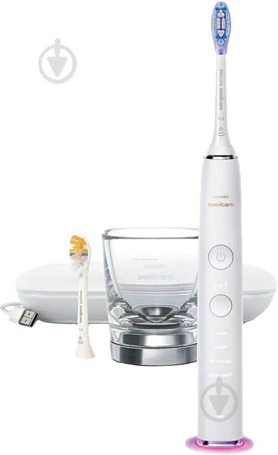 Набір Philips Sonicare Diamond Clean Smart 9400 електрична зубна щітка HX9917/88 + насадки HX9042/87 - фото 2 Набір Philips Sonicare Diamond Clean Smart 9400 електрична зубна щітка HX9917/88 + насадки HX9042/87 - фото 2