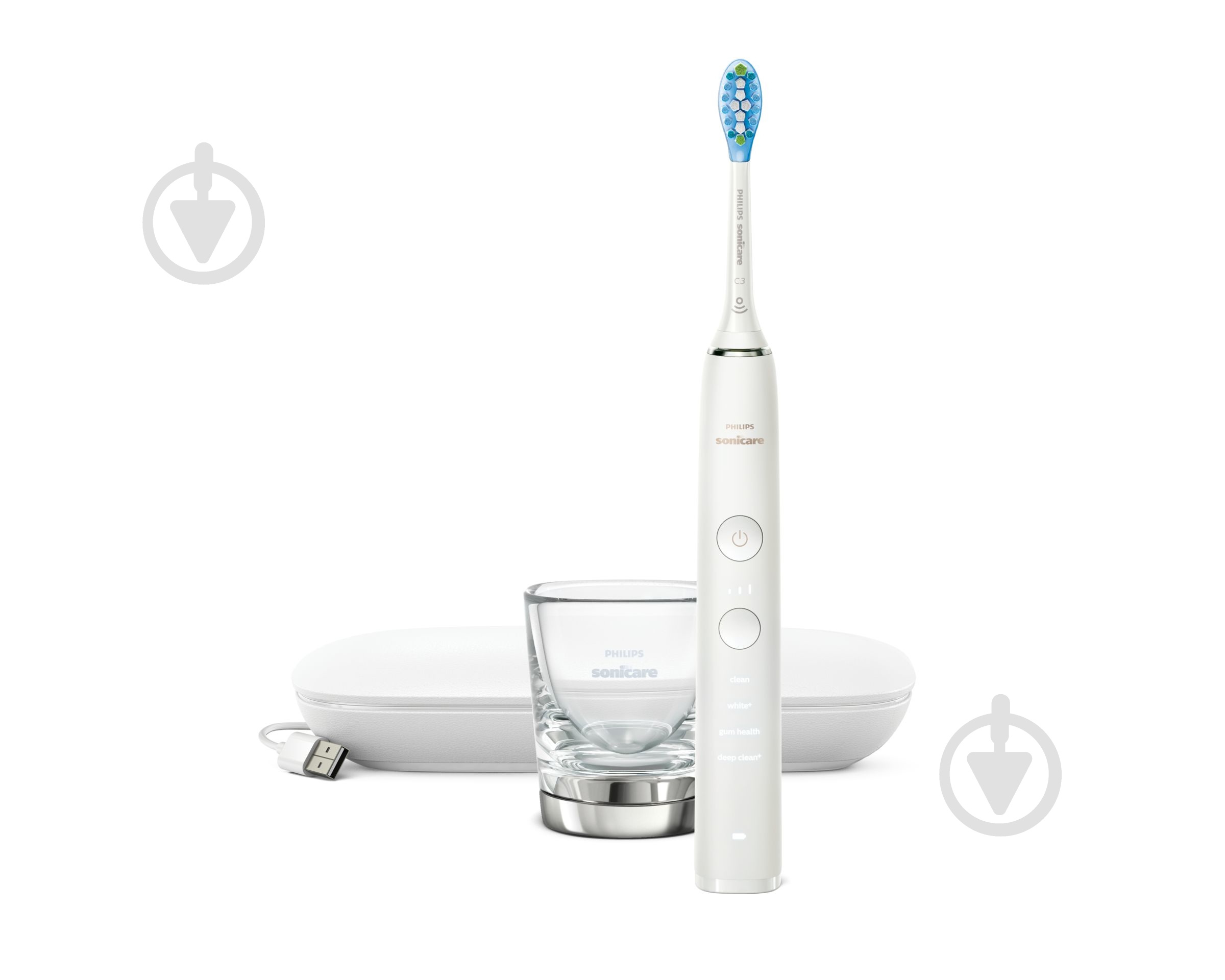 Набір Philips Sonicare Diamond Clean Smart 9400 електрична зубна щітка HX9917/88 + насадки HX9042/87 - фото 17 Набір Philips Sonicare Diamond Clean Smart 9400 електрична зубна щітка HX9917/88 + насадки HX9042/87 - фото 17