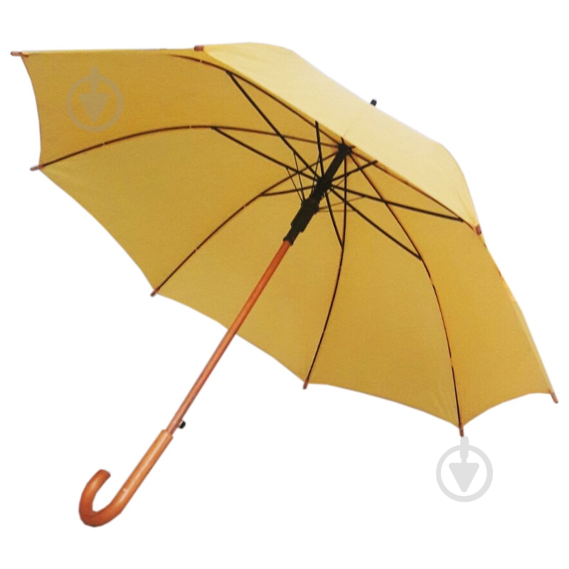 Зонт-трость ТМ PPM желтый - фото 1 Зонт-трость ТМ PPM желтый - фото 1