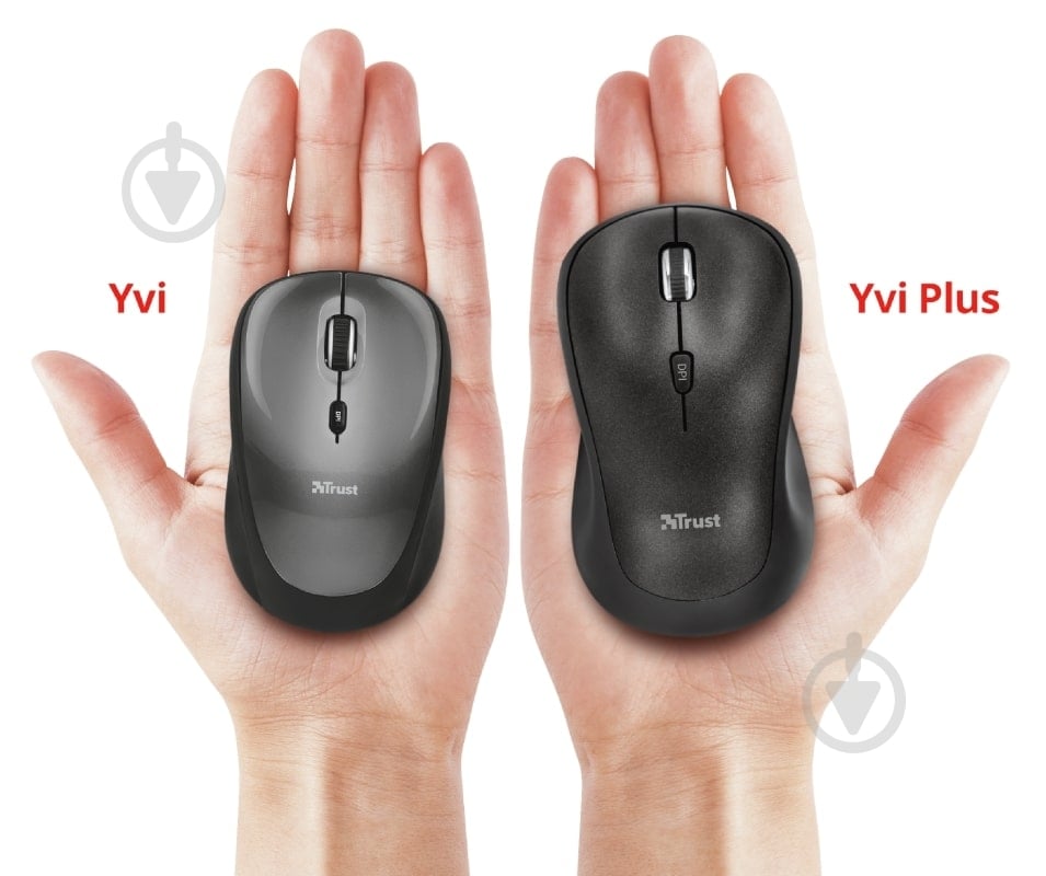 Мышка Trust Yvi plus wireless mouse black (22947) - фото 6