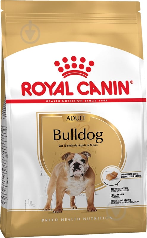 Корм сухой для взрослых собак для средних пород Royal Canin BULLDOG ADULT 12 кг (домашняя птица) 12 кг - фото 1 Корм сухой для взрослых собак для средних пород Royal Canin BULLDOG ADULT 12 кг (домашняя птица) 12 кг - фото 1