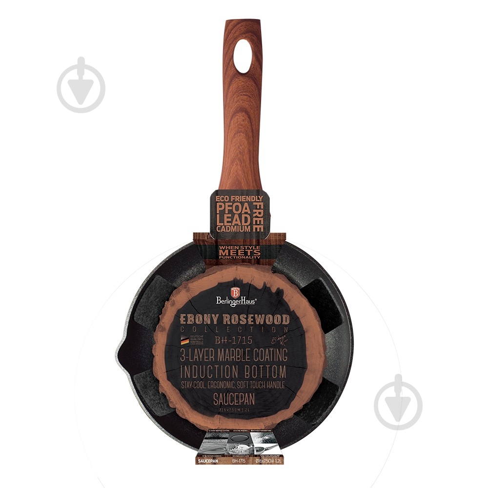 Ковш Berlinger Haus Ebony ROSEWOOD Collection 1,2 л BH 1715 - фото 2