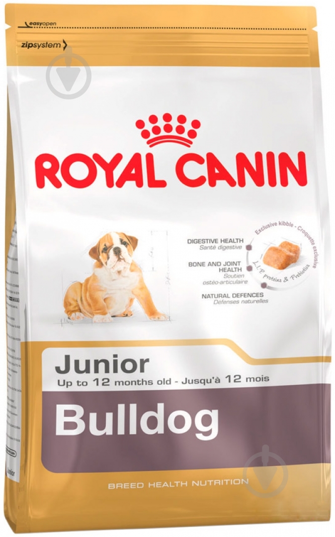 Корм сухой для щенков для средних пород Royal Canin Bulldog Junior 3 кг (домашняя птица) 3 кг - фото 1 Корм сухой для щенков для средних пород Royal Canin Bulldog Junior 3 кг (домашняя птица) 3 кг - фото 1