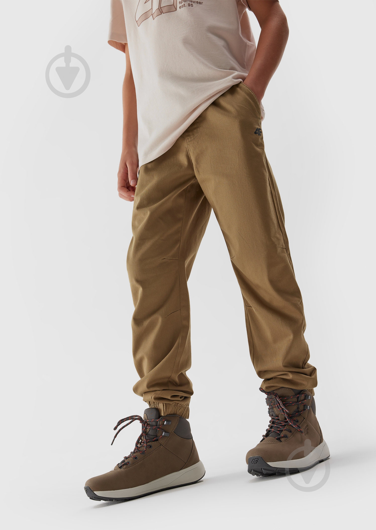 Брюки 4F TROUSERS CAS M681 4FJRAW23TTROM681-83S р. 164 бежевый - фото 2