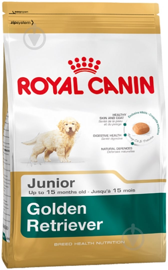 Корм сухой для щенков для крупных пород Royal Canin Golden Retriever Junior 12 кг (домашняя птица) 12 кг - фото 1